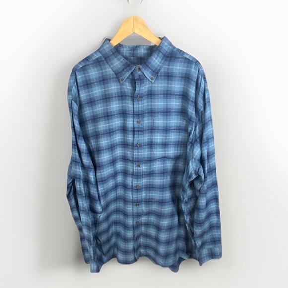 HB Harbor Bay Flannel Big Tall Men’s 3XT 100% Cotton Cabincore Cozycore - Picture 2 of 11